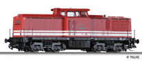 [Lokomotivy] → [Motorov] → [V 100] → 01208: dieselov lokomotiva erven se dvma krmovmi pruhy