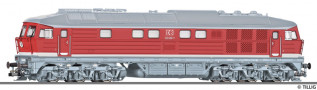 [Lokomotivy] &rarr;&nbsp;[Motorov�]&nbsp;&rarr;&nbsp;[BR 132]&nbsp;&rarr;&nbsp;502727: dieselov� lokomotiva �erven� s kr�mov�m prou�kem, sv�tle �ed� st�echa, r�m a pojezd