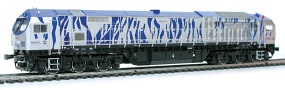[Lokomotivy] → [Motorov] → [Blue Tiger] → 55528: dieselov lokomotiva stbrn-modr s ernm pojezdem