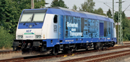 [Lokomotivy] → [Motorov] → [BR 246] → 04936 E: dieselov lokomotiva modr-bl s reklamnm potiskem