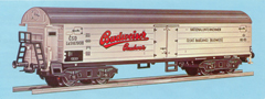[Nkladn vozy] → [Kryt] → [4-os chladic] → [0][1]5311: nkladn chladc vz bl s edou stechou „Budweiser“