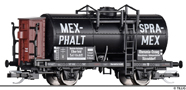 [Nkladn vozy] → [Cisternov] → [2-os R] → 95774: kotlov vz ern s brzdaskou budkou „MEX-PHALT / SPRA-MEX“