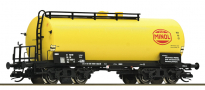 [N�kladn� vozy] &rarr;&nbsp;[Cisternov�]&nbsp;&rarr;&nbsp;[4-os� s l�vkou Ra]&nbsp;&rarr;&nbsp;6680019: kotlov� v�z �lut� s pod�lnou l�vkou s logem „MINOL“
