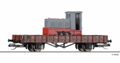 [N�kladn� vozy] &rarr;&nbsp;[N�zkost�nn�]&nbsp;&rarr;&nbsp;[2-os� Rm]&nbsp;&rarr;&nbsp;502901: plo�inov� n�kladn� v�z s poln� lokomotivou „Eisenwerke West“