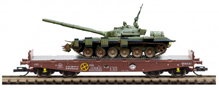 [Nkladn vozy] → [Nzkostnn] → [4-os ploinov] → 0113455-3: ploinov nkladn vz s nkladem tanku T72
