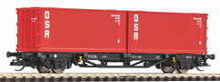 [Nkladn vozy] → [Nzkostnn] → [2-os kontejnerov Lgs 579] → 47727: ploinov vz ern s nkladem 2x20′ kontejner „DSR“