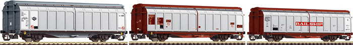 [Soupravy] → [Nkladn] → 37556: set t nkladnch voz s posuvnmi bonicemi