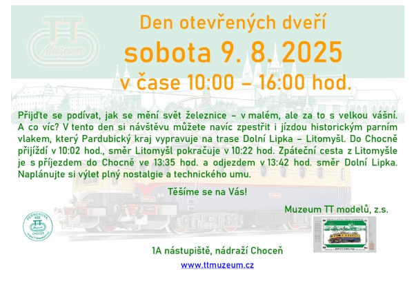 Den otevench dve v Muzeu TT model v Chocni